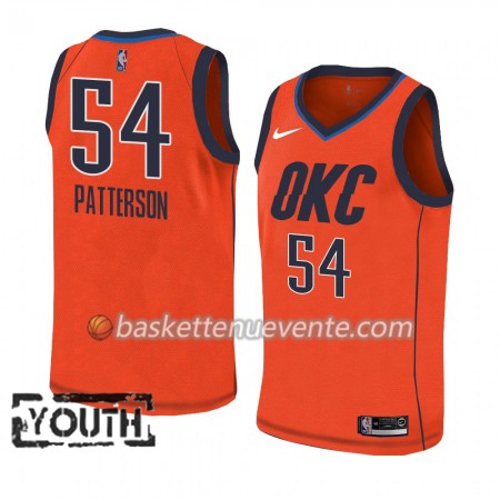 Maillot Basket Oklahoma City Thunder Patrick Patterson 54 2018-19 Nike Orange Swingman - Enfant